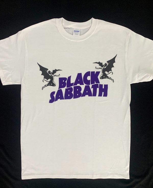 Black Sabbath - Logo (White)
